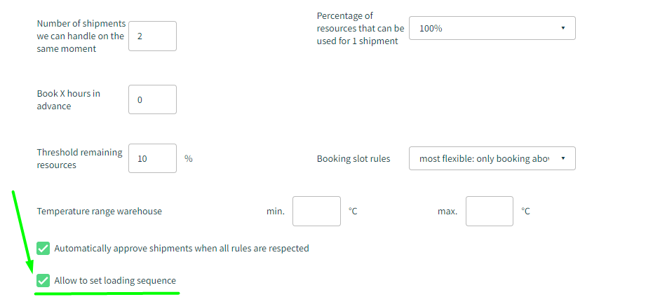 How to set a Loading Sequence for a shipment – Streamliner Support